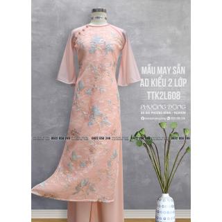 Áo Dài Phom Trẻ 2 Lớp 4 Tà TTK2L608